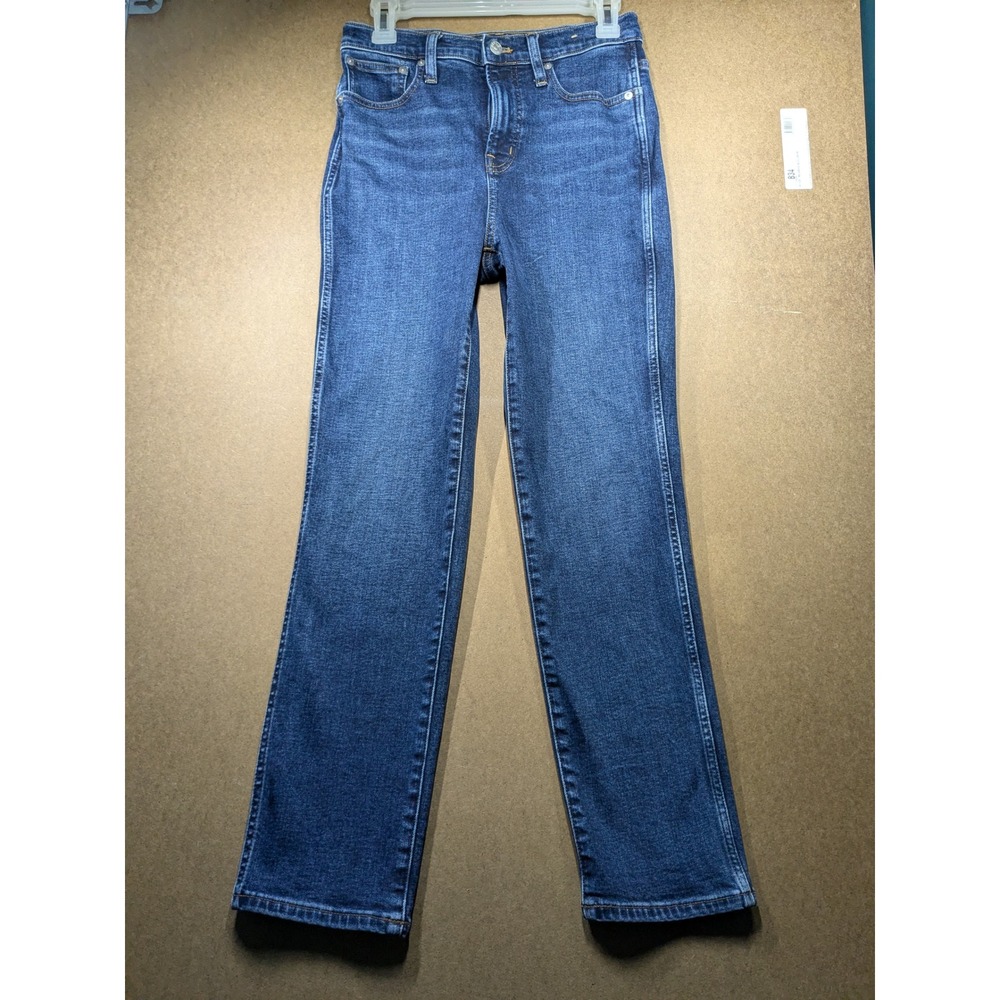 Madewell The Perfect Vintage Jean High Rise Straight Leg Blue Denim Size 26